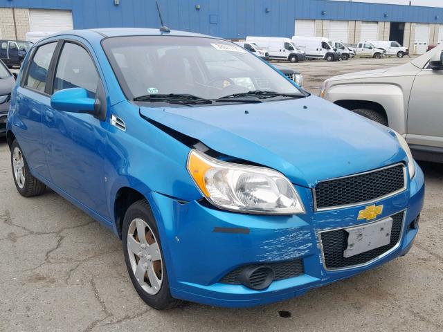 KL1TD66E29B622535 - 2009 CHEVROLET AVEO LS TURQUOISE photo 1