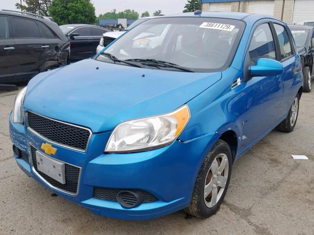 KL1TD66E29B622535 - 2009 CHEVROLET AVEO LS TURQUOISE photo 2