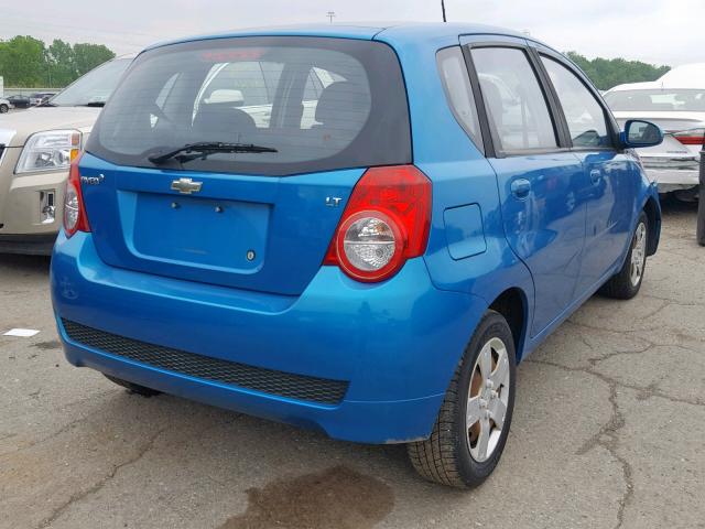 KL1TD66E29B622535 - 2009 CHEVROLET AVEO LS TURQUOISE photo 4