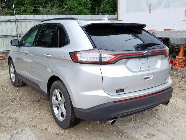 2FMPK3G94GBB48784 - 2016 FORD EDGE SE SILVER photo 3