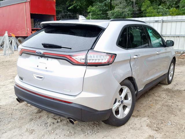 2FMPK3G94GBB48784 - 2016 FORD EDGE SE SILVER photo 4