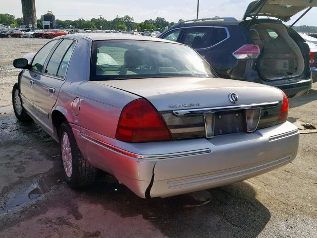 2MEFM75V77X642687 - 2007 MERCURY GRAND MARQ SILVER photo 3