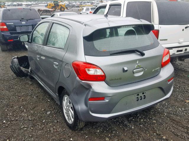 ML32A4HJ2JH006589 - 2018 MITSUBISHI MIRAGE SE CHARCOAL photo 3