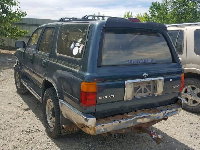 JT3VN39W6S0213803 - 1995 TOYOTA 4RUNNER VN GREEN photo 3