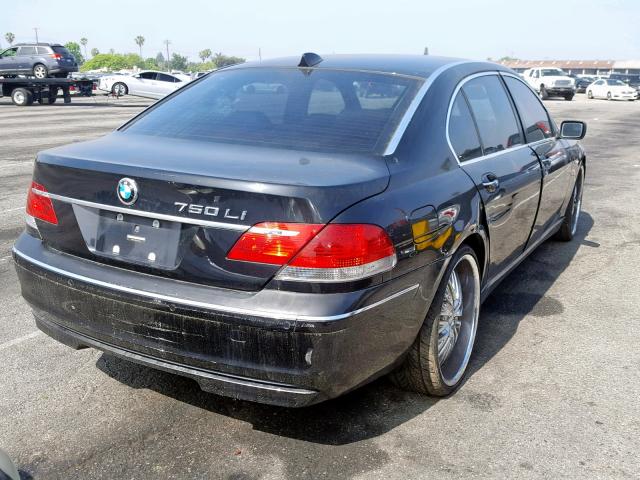 WBAHN83507DT68396 - 2007 BMW 750 BLACK photo 4