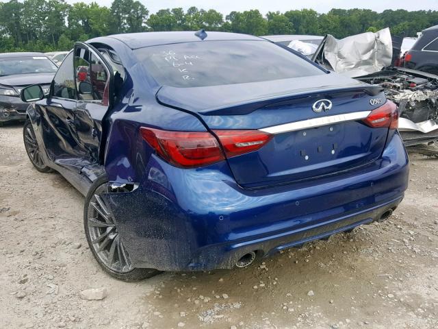 JN1FV7AP6JM640064 - 2018 INFINITI Q50 RED SP BLUE photo 3