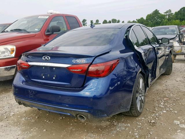 JN1FV7AP6JM640064 - 2018 INFINITI Q50 RED SP BLUE photo 4