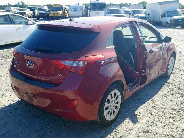 KMHD35LH0GU326032 - 2016 HYUNDAI ELANTRA GT BURGUNDY photo 4