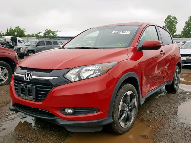 3CZRU6H54JG728961 - 2018 HONDA HR-V EX RED photo 2