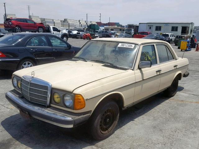 WDBAB23A1BB237746 - 1981 MERCEDES-BENZ 240 D CREAM photo 2