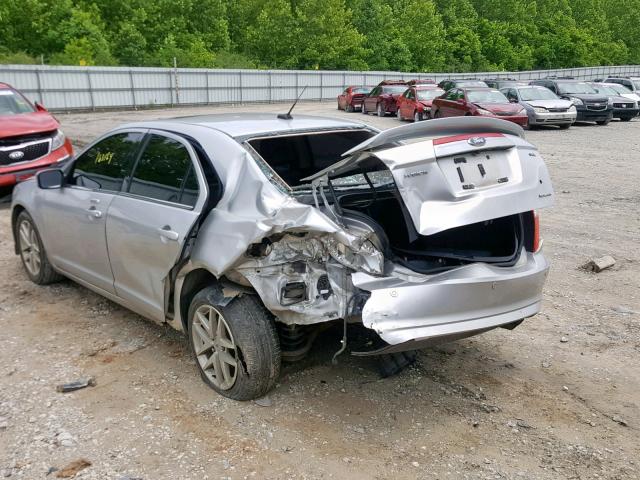 3FAHP0JA4BR177634 - 2011 FORD FUSION SEL SILVER photo 9