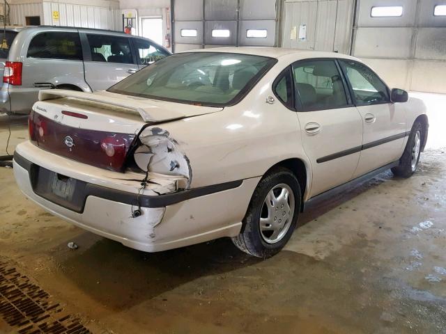 2G1WF5WE949106806 - 2004 CHEVROLET IMPALA WHITE photo 4