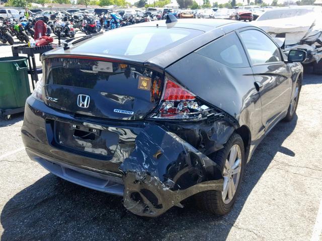 JHMZF1C40BS015016 - 2011 HONDA CR-Z BLACK photo 4