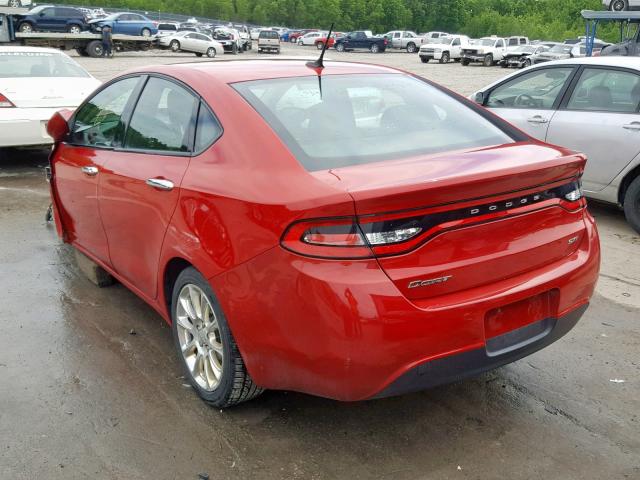 1C3CDFFA5GD818559 - 2016 DODGE DART SXT S RED photo 3