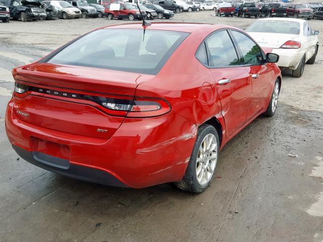 1C3CDFFA5GD818559 - 2016 DODGE DART SXT S RED photo 4