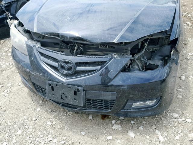 JM1BK323971686894 - 2007 MAZDA 3 S BLACK photo 9