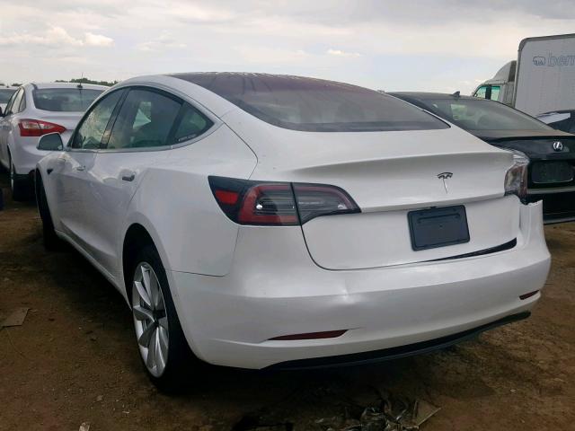 5YJ3E1EA5KF301096 - 2019 TESLA MODEL 3 WHITE photo 3