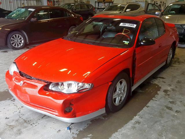 2G1WX12K4Y9296659 - 2000 CHEVROLET MONTE CARL RED photo 2