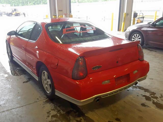 2G1WX12K4Y9296659 - 2000 CHEVROLET MONTE CARL RED photo 3