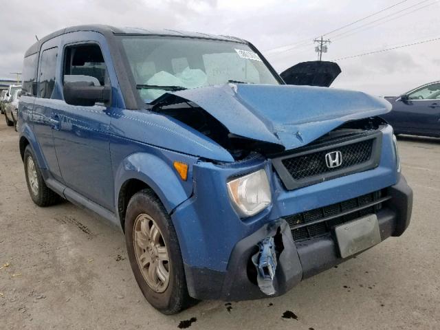 5J6YH18716L014266 - 2006 HONDA ELEMENT EX BLUE photo 1