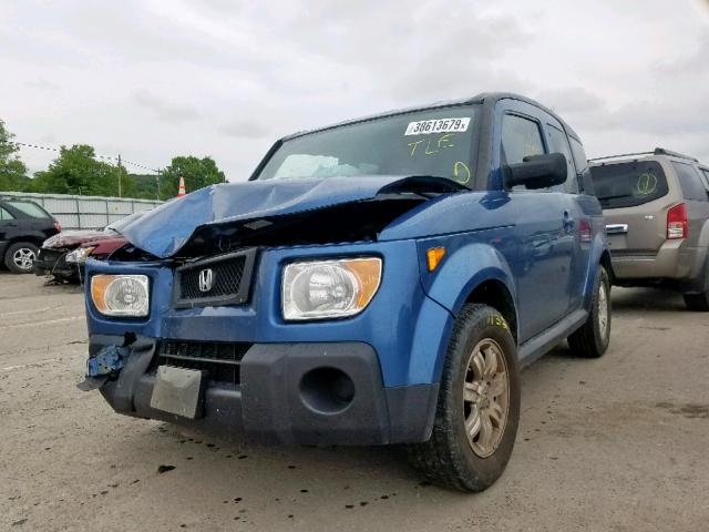 5J6YH18716L014266 - 2006 HONDA ELEMENT EX BLUE photo 2