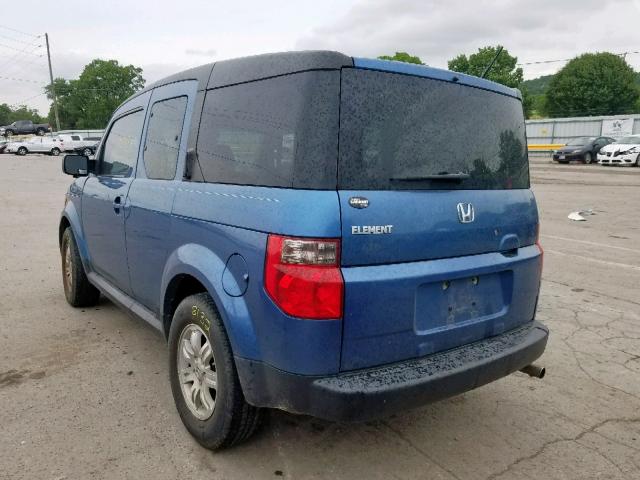 5J6YH18716L014266 - 2006 HONDA ELEMENT EX BLUE photo 3