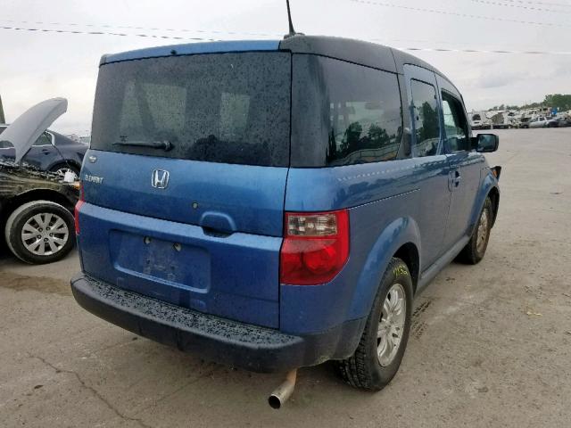 5J6YH18716L014266 - 2006 HONDA ELEMENT EX BLUE photo 4