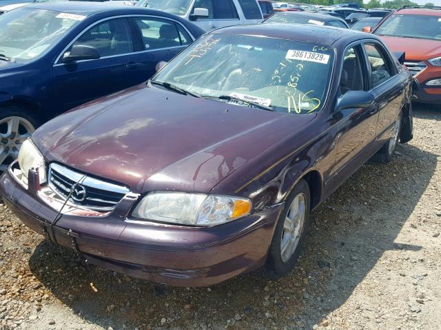 1YVGF22F0Y5109707 - 2000 MAZDA 626 ES PURPLE photo 2