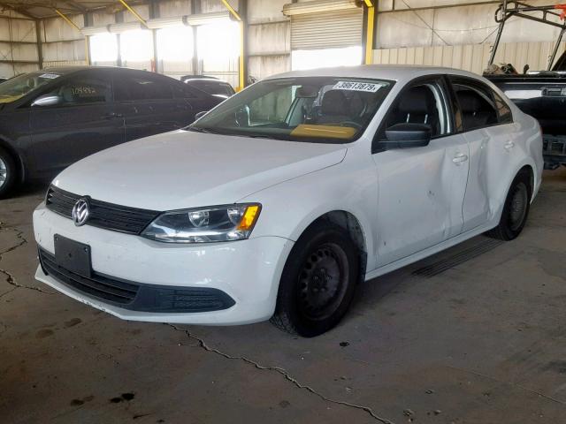 3VW2K7AJ2EM382004 - 2014 VOLKSWAGEN JETTA BASE 白色 照片 2