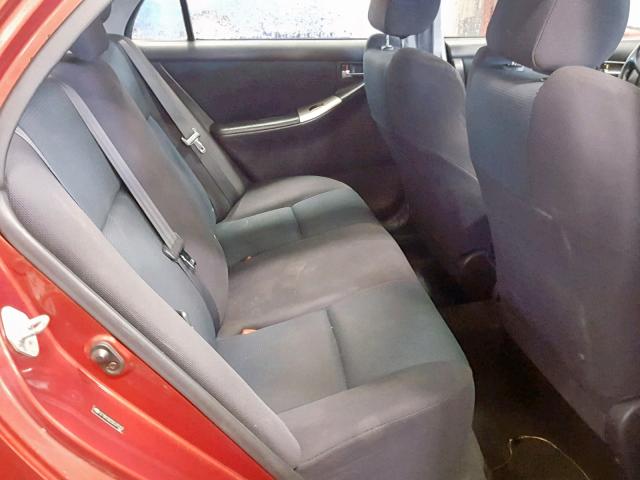 2T1BY32E55C375357 - 2005 TOYOTA COROLLA XR RED photo 6