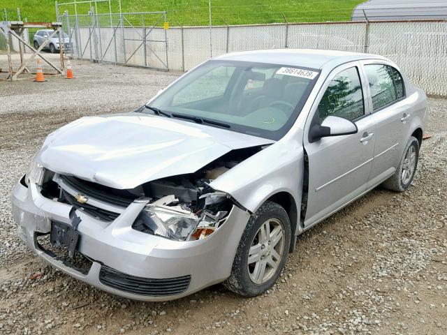 1G1AL55F867865362 - 2006 CHEVROLET COBALT LT SILVER photo 2