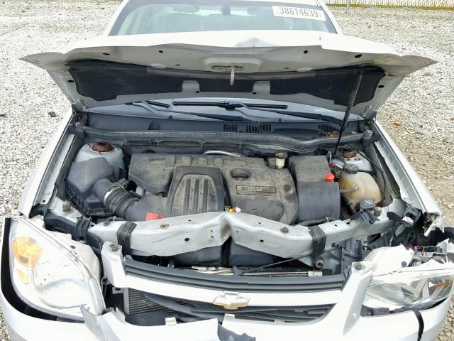 1G1AL55F867865362 - 2006 CHEVROLET COBALT LT SILVER photo 7