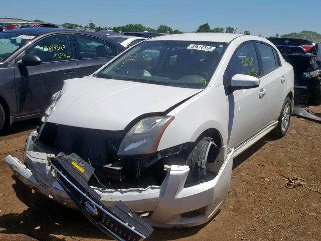 3N1AB6AP2AL713275 - 2010 NISSAN SENTRA 2.0 WHITE photo 2