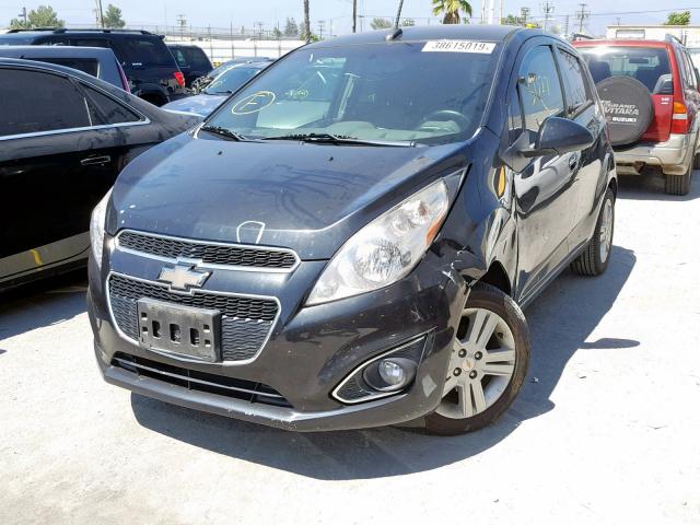 KL8CB6S92EC563071 - 2014 CHEVROLET SPARK LS BLACK photo 2