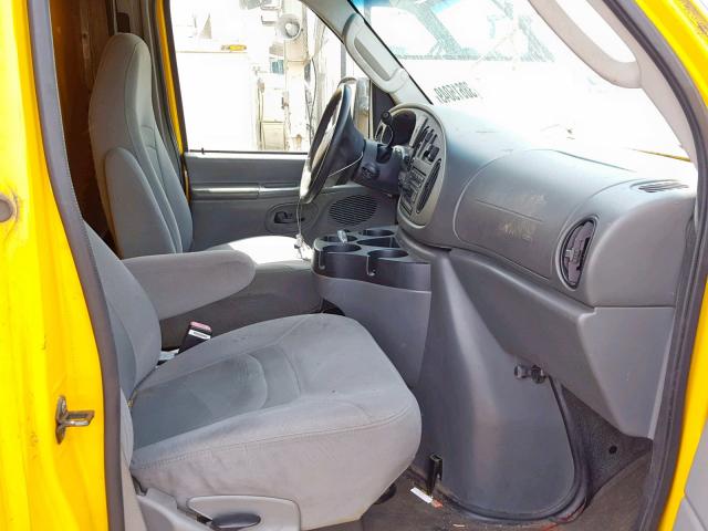 1FDSE35L57DA15025 - 2007 FORD E350 YELLOW photo 5