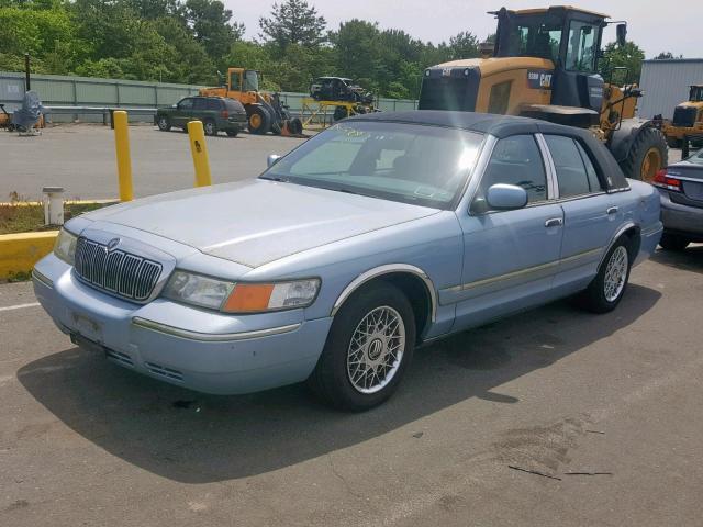 2MEFM74W3YX607964 - 2000 MERCURY GRAND MARQ BLUE photo 2