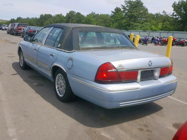 2MEFM74W3YX607964 - 2000 MERCURY GRAND MARQ BLUE photo 3