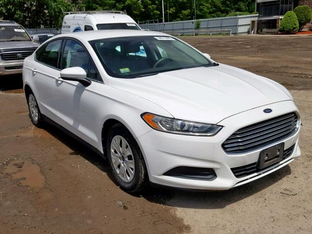 3FA6P0G70DR212174 - 2013 FORD FUSION S WHITE photo 1