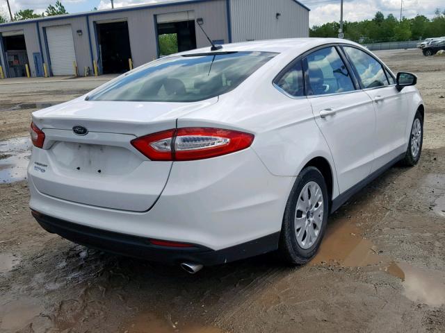 3FA6P0G70DR212174 - 2013 FORD FUSION S WHITE photo 4