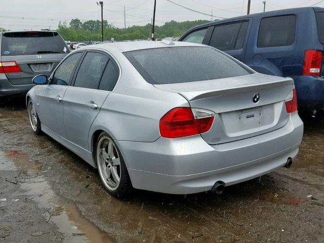 WBAVD53528A282885 - 2008 BMW 335 XI SILVER photo 3