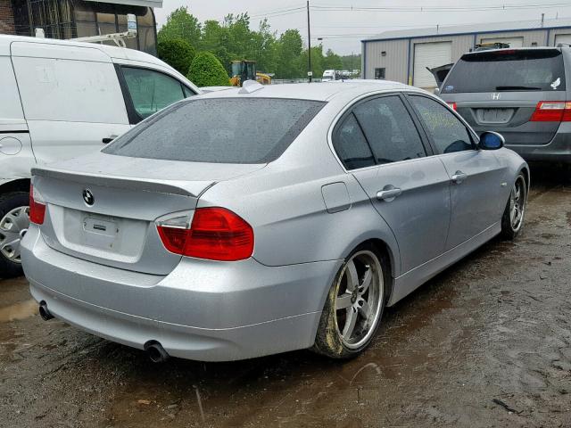 WBAVD53528A282885 - 2008 BMW 335 XI SILVER photo 4