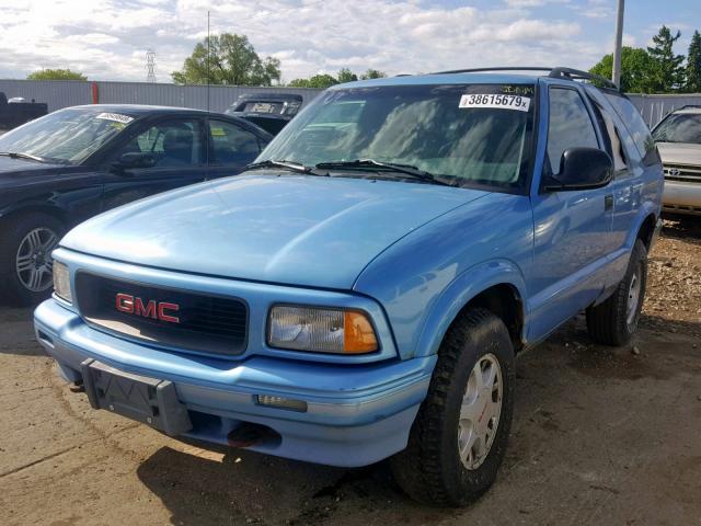 1GKCT18W2TK506591 - 1996 GMC JIMMY BLUE photo 2