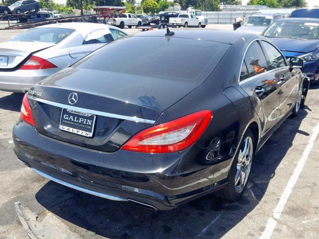 WDDLJ7DBXCA018041 - 2012 MERCEDES-BENZ CLS 550 BLACK photo 4