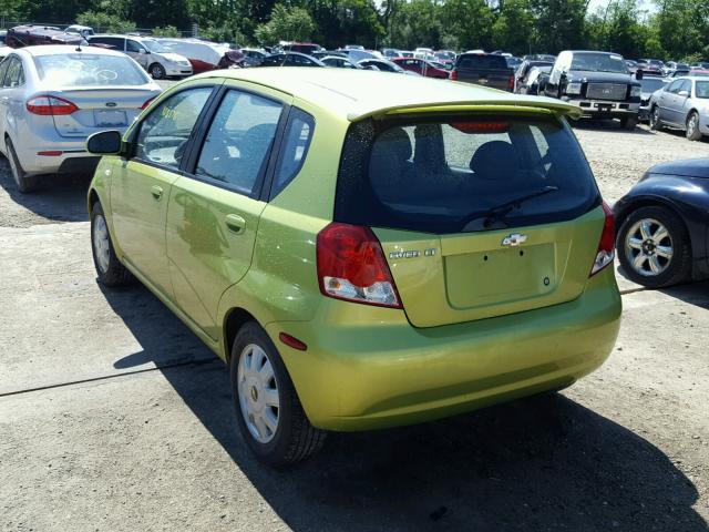 KL1TG62645B391847 - 2005 CHEVROLET AVEO LT GREEN photo 3