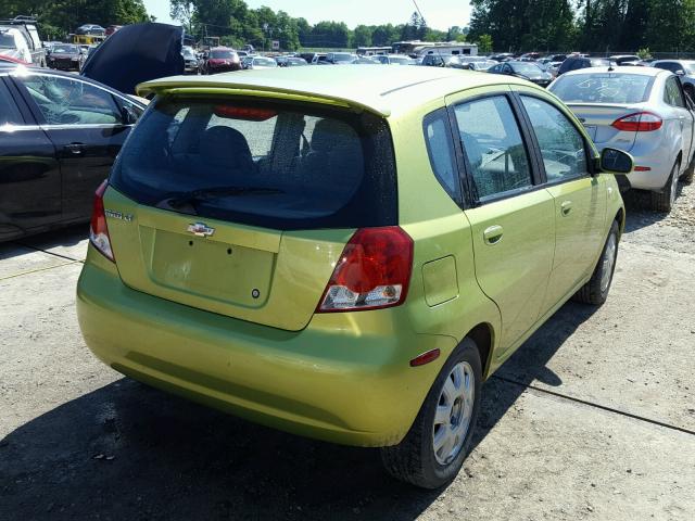 KL1TG62645B391847 - 2005 CHEVROLET AVEO LT GREEN photo 4