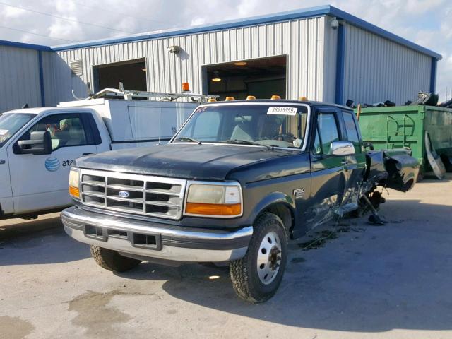 1FTJX35F0VED12148 - 1997 FORD F350 BLACK photo 2