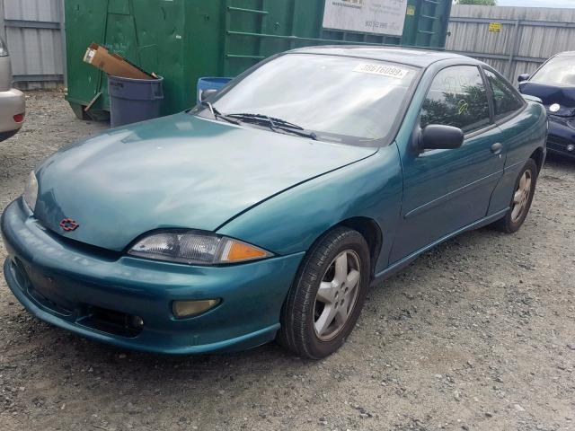 1G1JF12T1X7163864 - 1999 CHEVROLET CAVALIER Z GREEN photo 2