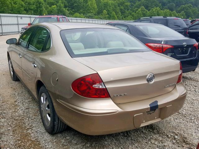 2G4WC562051325729 - 2005 BUICK LACROSSE C GOLD photo 3