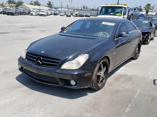 WDDDJ77X28A125877 - 2008 MERCEDES-BENZ CLS 63 AMG BLACK photo 2