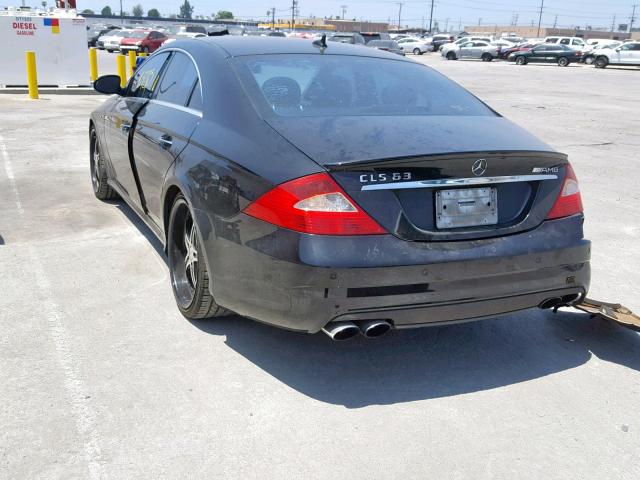 WDDDJ77X28A125877 - 2008 MERCEDES-BENZ CLS 63 AMG BLACK photo 3